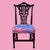 Late 20th Century Black Ornamental Desk Chair For Sale - Image 5 of 6
