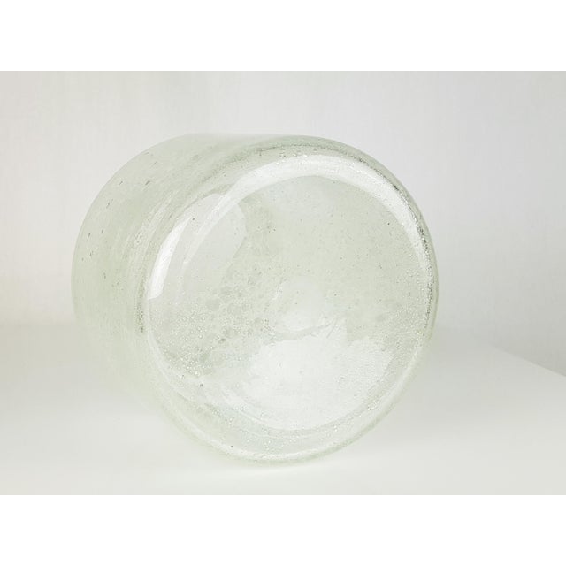 Large Clear Murano Glass Bottle from Barovier & Toso, 1960s For Sale - Image 10 of 11