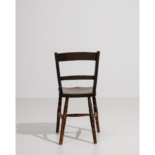 19th Century France Brown Wood Lounge Chair For Sale In Greensboro - Image 6 of 10