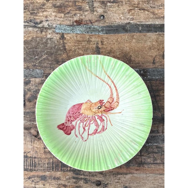Vintage Spanish Goodfriend Ceramic Lobster Plate For Sale In West Palm - Image 6 of 12