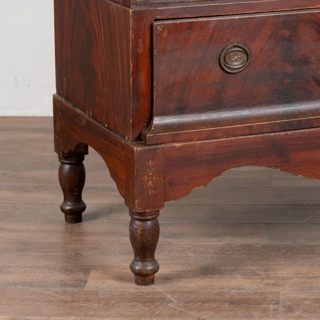 Early 19th Century Danish Pine Large Chest of Five Drawers With Original Painted Finish For Sale - Image 11 of 14