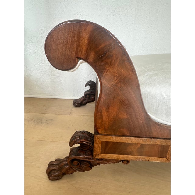 Wood Vintage Lions Paw Bench For Sale - Image 7 of 15
