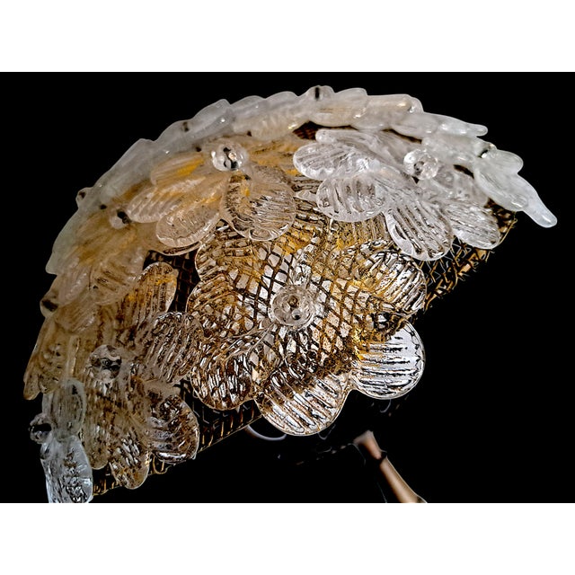 Murano Glass Table Lamp in the style of Barovier and Toso Style, 1960s For Sale - Image 10 of 12