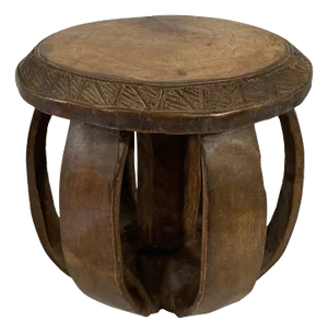 Vintage African Baga Stool Guinea-Bissau 10.75" H by 10" D