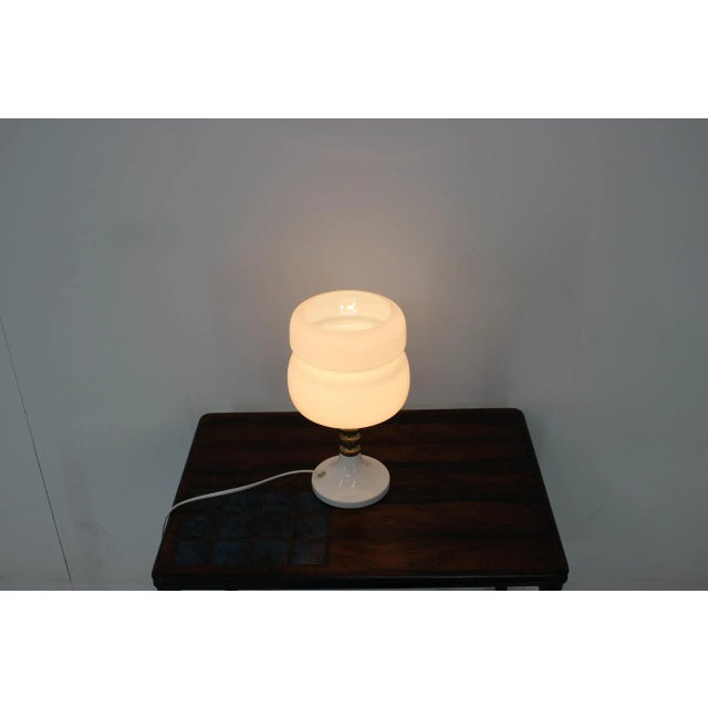 Mid-Century Modern Vintage Table Lamp from Drukov, 1980s For Sale - Image 3 of 9