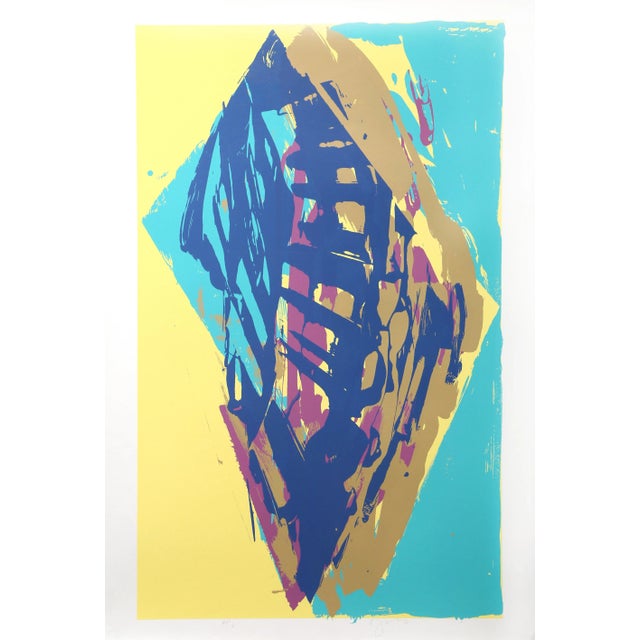 Abstract Expressionism Oneida, Darryl Hughto Serigraph, Signed and Numbered in Pencil For Sale - Image 3 of 3