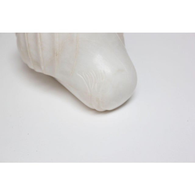 Vintage Italian Alabaster Lion Sculpture / Paperweight For Sale - Image 11 of 12