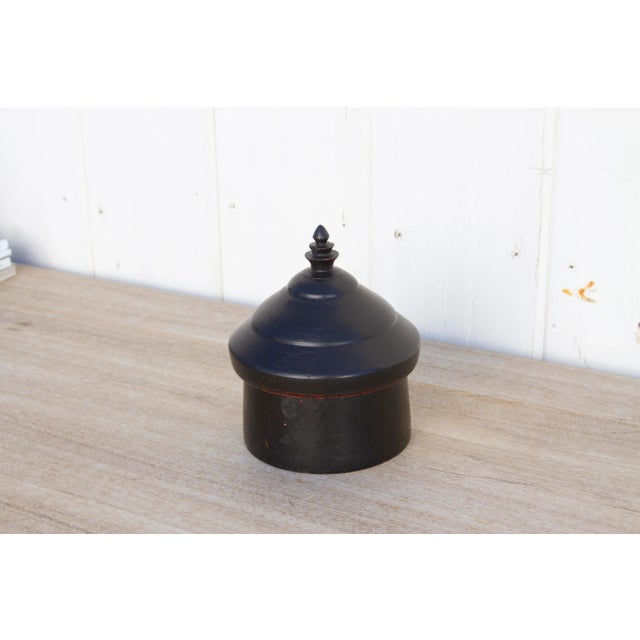 Churu Finely Turned Tika Box For Sale - Image 4 of 7