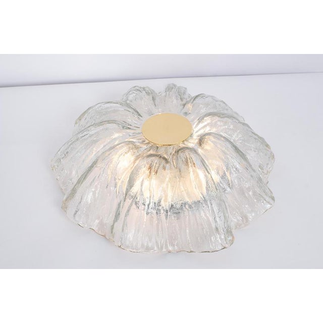 Large Murano Glass Flush Mount attributed to Kalmar, Austria, 1970s For Sale - Image 9 of 13