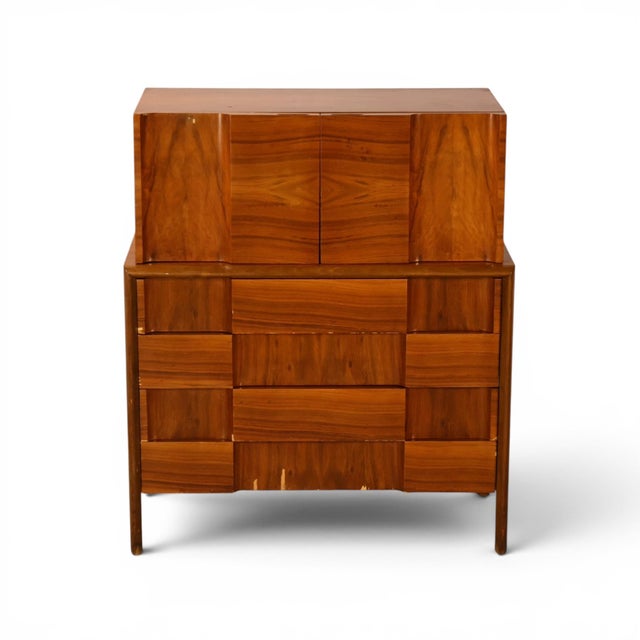 Edmond Spence Vintage Swedish Mid Century Modern Highboy Dresser C. 1960s, Attributed For Sale - Image 13 of 13