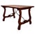 20th Dining or Console Table of Walnut with Lyre Legs and Heavy Top, Spain For Sale - Image 15 of 18