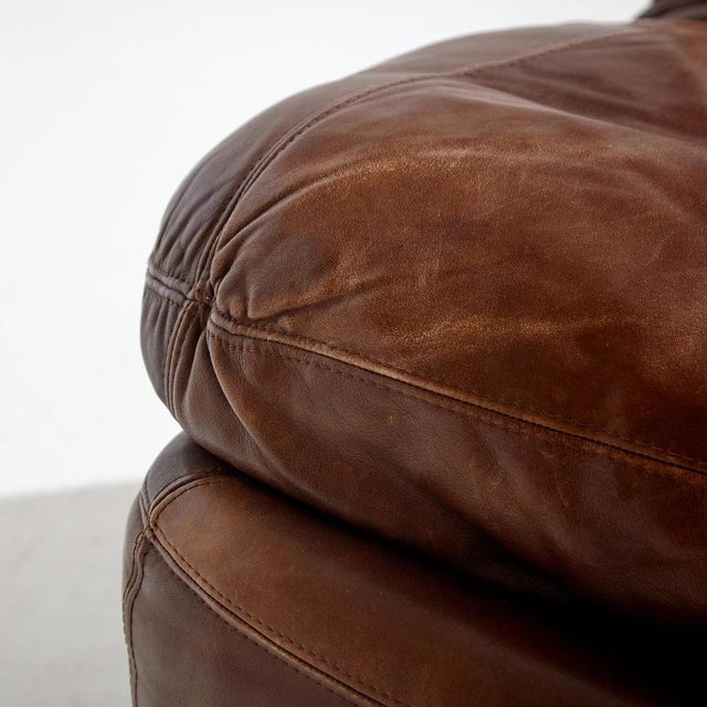 Modular Leather Sofa Set from Dreipunkt, 1970s, Set of 3 For Sale - Image 10 of 12
