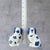 Ceramic Vintage Blue White Staffordshire Spaniel Dog Salt Pepper Shakers Ceramic Pair⁠ For Sale - Image 7 of 8