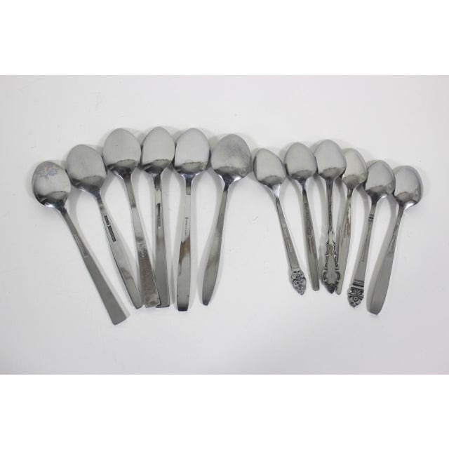 Metal Curated MCM 5 Piece Place Setting for 6 Stainless Steel Flatware Set- 30 Pieces For Sale - Image 7 of 10