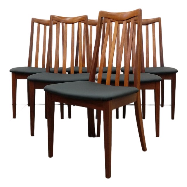 Set of 6 Vintage G Plan Mid Century Modern Teak Dining Chairs For Sale