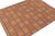 Rug & Kilim Rug & Kilim’s Scandinavian Style Kilim in Orange, Gray & Brown Geometric Pattern - 6x9 For Sale - Image 4 of 7