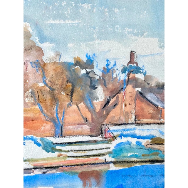 The Waterway Size: 43.2 x 31.7cm (including frame) Watercolour A calm and tranquil watercolour artwork that would stand...