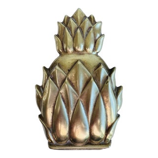 Brass Pineapple Door Knocker For Sale