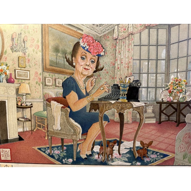 Paper "Advice From Ms. Money" Original Illustration Drawing for Money Magazine by Robert Schulenberg, Framed For Sale - Image 7 of 8