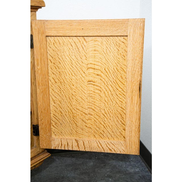 Mid Century Danish Modern Cabinet Credenza 3 Drawer Henning Kjernulf White Oak, Attributed For Sale In Sacramento - Image 6 of 12