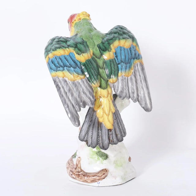 German Porcelain Parrot For Sale - Image 4 of 9