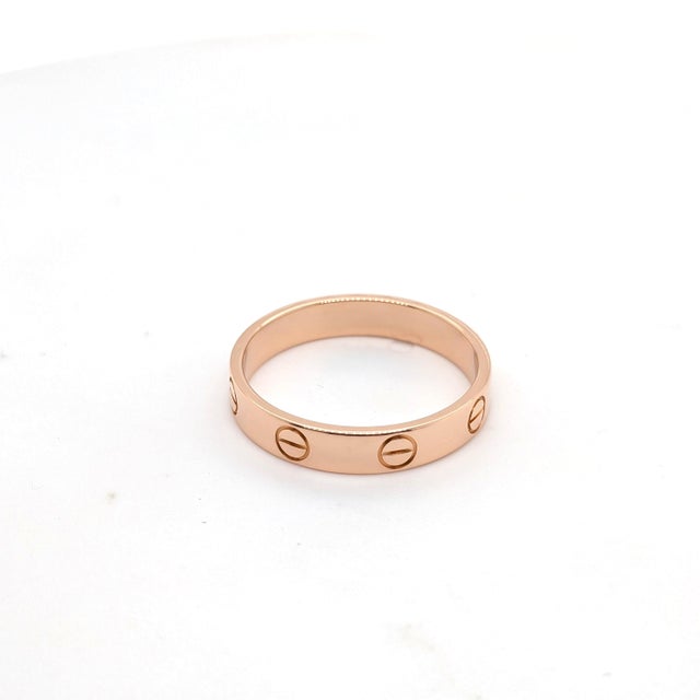 Cartier "Love" Ring (Small) in 18k Rose Gold - Size 5 For Sale In Phoenix - Image 6 of 9