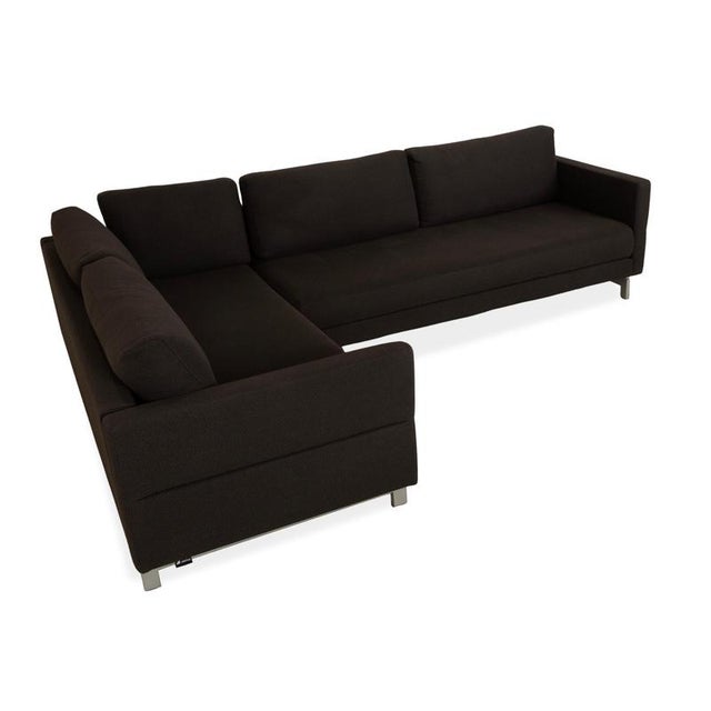 Vida Fabric Corner Sofa in Brown from Rolf Benz For Sale - Image 9 of 9