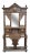 19th C. Oak Victorian Hall Rack For Sale