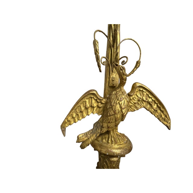 Neoclassical Early 20th Century Italian Carved Large and Giltwood Two-Light Sconces - A Pair For Sale - Image 3 of 18