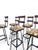 Vintage Brutalist Barstools, 1970s, Set of 6 For Sale - Image 4 of 8