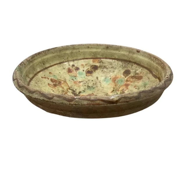 Antique Hungarian Folk Art Decorative Bowl For Sale - Image 4 of 6