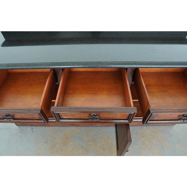 Ambella Home Collection Carved Wood Freestanding Bar For Sale - Image 16 of 18