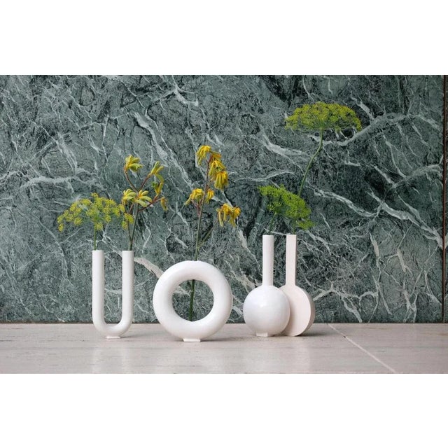 White There Matto Vases by Vasiness, Set of 8 For Sale - Image 4 of 5