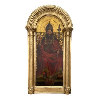 After Van Eyck, God the Father, 1800s, Chromolithography, Framed For Sale
