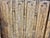 Camel Monumental Spanish Carved Wood Bench, Linen Upholstery, 19th Century For Sale - Image 8 of 13
