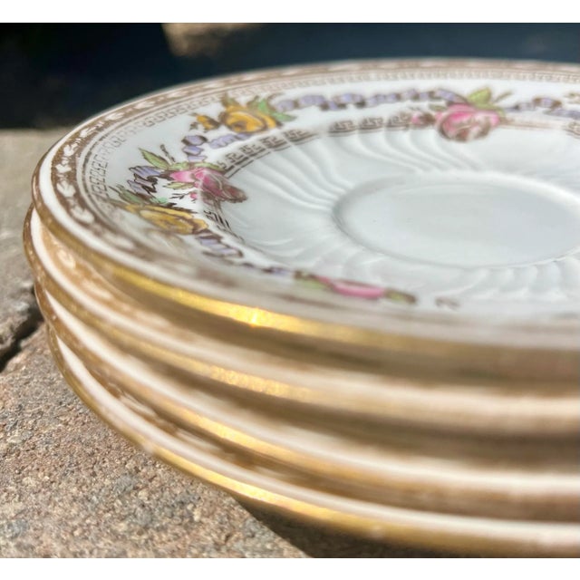 Art Nouveau Early 20th Century 4pc-Antique Wedgwood Etruria Saucer Plates For Sale - Image 3 of 6
