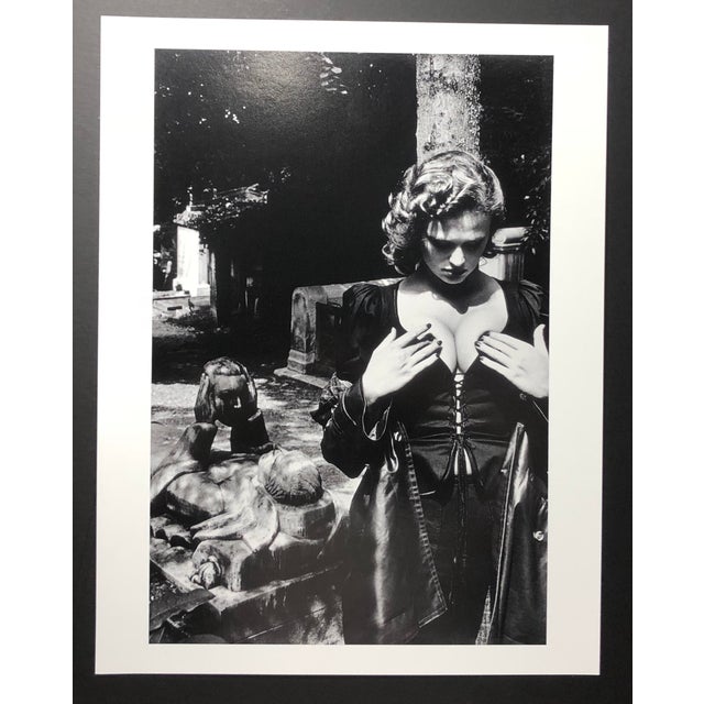 "Père Lachaise, Tomb of Talma, Paris 1977" 20x24 Vintage Silver Gelatin Print by Helmut Newton with Certificate of...