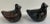 Black Vintage Mexican Blackware Pottery Birds - a Pair For Sale - Image 8 of 8