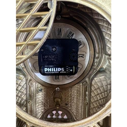 Vintage French Style Decorative Ornate Table Mantel Clock For Sale - Image 13 of 14