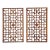Antique Chinese Open Fretwork Lattice Large Window Screens Decorative Wall Panels, a Pair For Sale