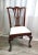 Beautiful period tri foot mahogany Philadelphia side chair, circa 1780. Measures: 22 1/2" wide, 38 3/4" tall by 17" deep,...