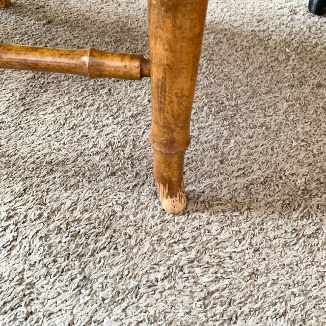 Mid Century Chiboiserie Faux Bamboo Dining Chairs by American of Martinsville - Set of 6 For Sale - Image 11 of 12