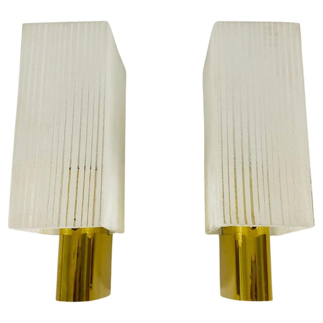 Brass & Glass Sconces, 1960s, Germany - A Pair For Sale - Image 13 of 13