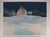 Claude GAVEAU (1940) Snowy Night Landscape Original color lithograph Signed in pencil Marked as Artist's Proof (EA) and...
