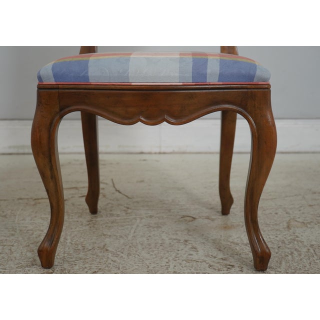 Set of 4 Baker Walnut French Provincial Chairs For Sale - Image 11 of 18