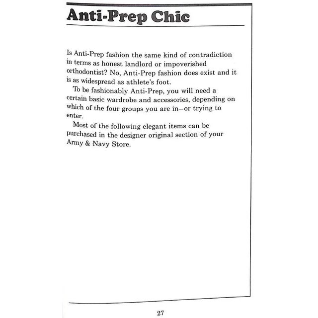 "The I-Hate-Preppies-Handbook: A Guide to the Worst of Us" 1981 Schoenstein, Ralph For Sale - Image 9 of 12