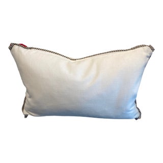 Crisp White Lumbar Pillow For Sale