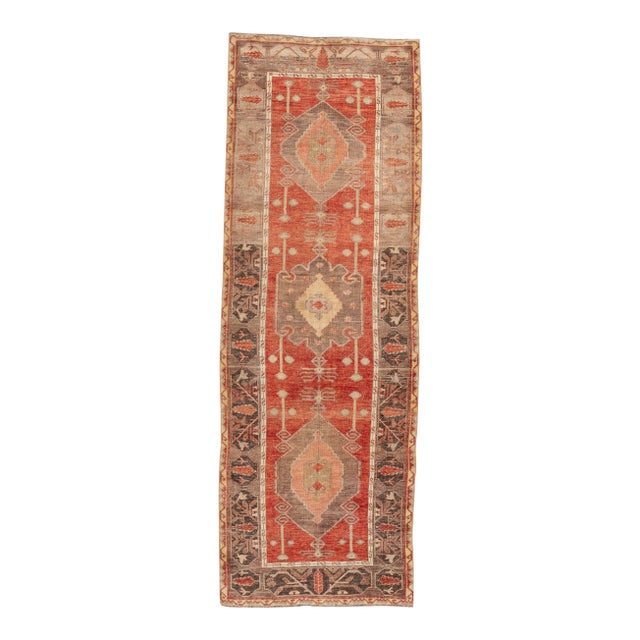 Early 20th Century Antique Anatolian Wool Runner Rug For Sale