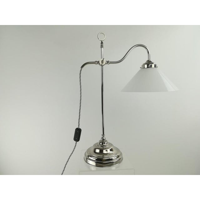 Height Adjustable Chrome Plated Mens Desk Lamp, 1930 For Sale - Image 9 of 9