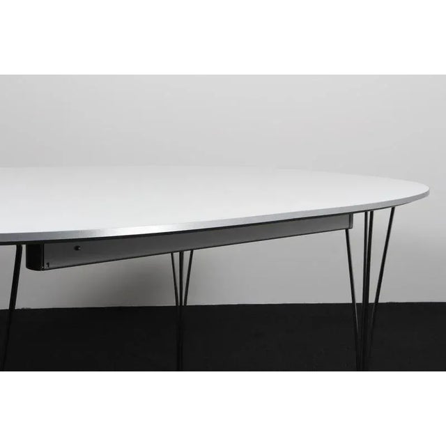 2020s Super Elipse Extendable Dining Table attributed to Piet Hein for Fritz Hansen For Sale - Image 5 of 9